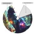 thumbnail image 2 of Picia Cosmic Cat In Window Print Christmas Tree Skirt , Christmas Tree Skirt Ornaments for Merry Christmas Holiday Party Decorations Indoor Outdoor-36", 2 of 7