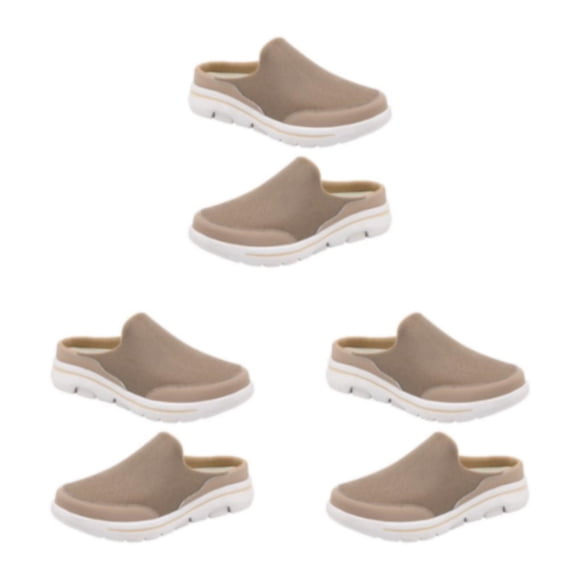 Qarigey 1 par de chanclas portátiles de estilo informal para mujer, zapatillas de tacón plano para fiesta para niñas, calzado con suela de Type1 NO1
