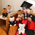 thumbnail image 6 of Graduation Bear Class of 2025, Stuffed Animal Plushie Pillow Doll, Graduation Gift Light Brown Graduation Plush Bear with Hat for Elementary High School College Graduation Party School, 6 of 7
