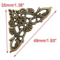 thumbnail image 2 of Proteger esquinas de cajas para el hogar de Unique Bargains, tono bronce vintage, cubiertas para bordes de libros, mesas, escritorios, decoración de esquinas de cajas, 16 piezas, 2 of 7