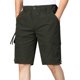 thumbnail image 1 of Mens Pantalones Casuales Moda Cómodo Bolsillo Sólido Cintura Cordón Pantalones Cortos Regulares, Pantalones Cortos de Verano Ligeros, 1 of 9