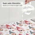 thumbnail image 5 of Sikiie Gnome With Love Letter Dish Drying Mat, Kitchen Counter Mat, Self Drying Mat for Kitchen Counter Dish Drying Pad ,for Dishes, Utensils, Pots and Pans（24" x 18"）, 5 of 7