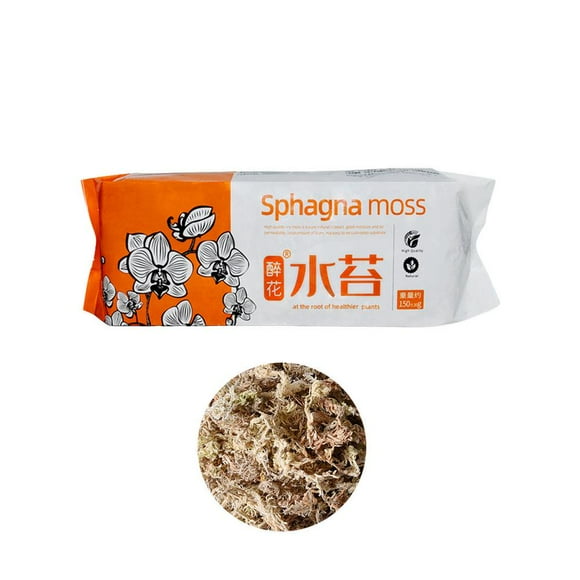 YOPTOP Sphagnum Moss for Plants Potting Mix Soil for Plants Flowers Garden Supplies Moisturizing Nutrition for Plant Orchid Flowerpot Decoration