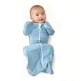 thumbnail image 3 of Love to Dream Swaddle Up Baby Sleep Sack, Arms Up Design, Sleep Nearly 2x Longer, Twin Zipper, Cotton, Newborn 5-8.5 lbs, 1.0 TOG, Dusty Blue, 3 of 16