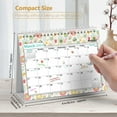 Mokani Small Desk Calendar 2024, Mini Monthly Desktop Standing Calendar