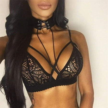 

SweetCandy Women s Lace Push Up Plus Size Bra Sheer Balconette Unlined Seamless Wireless Solid Bra Fitness Bras Underwear