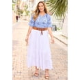 thumbnail image 3 of Catherines Women's Plus Size Knit Gauze Peasant Top, 3 of 4