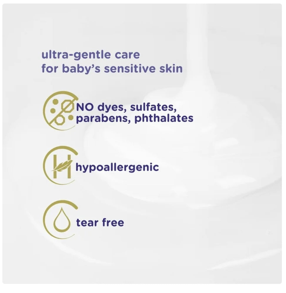 Baby Dove Sensitive Skin Care Nighttime Calming Moisture Liquid Body Wash, 13 Oz, 3 Pack