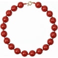thumbnail image 2 of Beaded Acrylic Round Ball Choker Necklace for Women - Boho Large Balls Bead Stackable Chunky Collar Strand Necklaces Statement Fashion Trendy Holiday Jewelry Accessories, 2 of 6