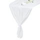 thumbnail image 1 of 2 Piezas de Caminos de Mesa de Chifón Blanco 27.5" x 118" Camino de Mesa Ligero y Elegante Camino de Mesa Romántico y Transparente, 1 of 7