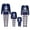 Blue Baby, variant on Nituyy Family Matching Christmas Pajamas, Baby Romper/Deer Letter Snowflake Pattern Long Sleeve Tops and Pants Sleepwear Set