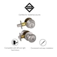 thumbnail image 4 of Design House Cambridge Entry Knob and Single Cylinder Deadbolt Combo, Satin Nickel, 4 of 6