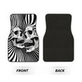 thumbnail image 2 of Balery Psychedelic Skull Illusion Art Juego de 4 Alfombrillas para Auto, Revestimientos de Caucho Resistente, Diseño Antideslizante, 2 of 7