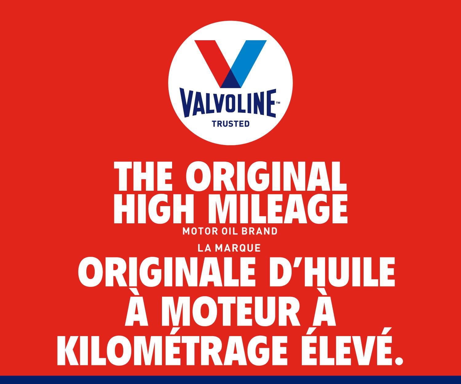 Huile à moteur kilomètrage élevé mélange synthétique 5W20 MaxLife® de Valvoline®, 946 ml
