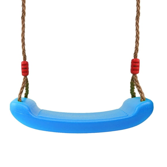 Outdoor Swing Set 4CM Thick Seat with Adjustable Ropes Playground Blue