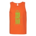 thumbnail image 2 of Green Striped Ford Mustang | Mens Cars and Trucks Graphic Tank Top, Orange, 2XL, 2 of 3