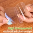 thumbnail image 4 of Double-Sided Waterproof Mounting Tapes Metal, Clear, 10 Pcs, 2.36", 4 of 7