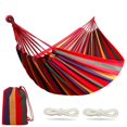 thumbnail image 1 of Outdoor Garden Camping Hammock With Tree Straps For Hanging, Durable Hammock, 1 of 4
