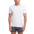 thumbnail image 1 of Camiseta PUMA con cuello redondo para hombre, paquete de 3, blanca, 1 of 5