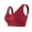 Red, variant on Women Casual Hollow Out Breathable Sport Bra Top Underwear Without Steel Ring Gathering Brazier for Women