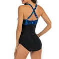 thumbnail image 4 of BEEACHGIRL One Piece Swimsuit Sexy Floral Conservative Swimwear for Women Spaghetti Strap, 4 of 8