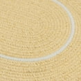 thumbnail image 2 of Colonial Mills 12' x 15' Yellow and White Oval Area Throw Rug, 2 of 2