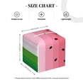 thumbnail image 3 of Kdxio Watermelon Print Tissue Box Cover,Square Decorative PU Leather Facial Paper Case Organizer Holder Dispenser for Bathroom,Night Stands,Desk,Car 5.2''X5.2''X5.2'', 3 of 6