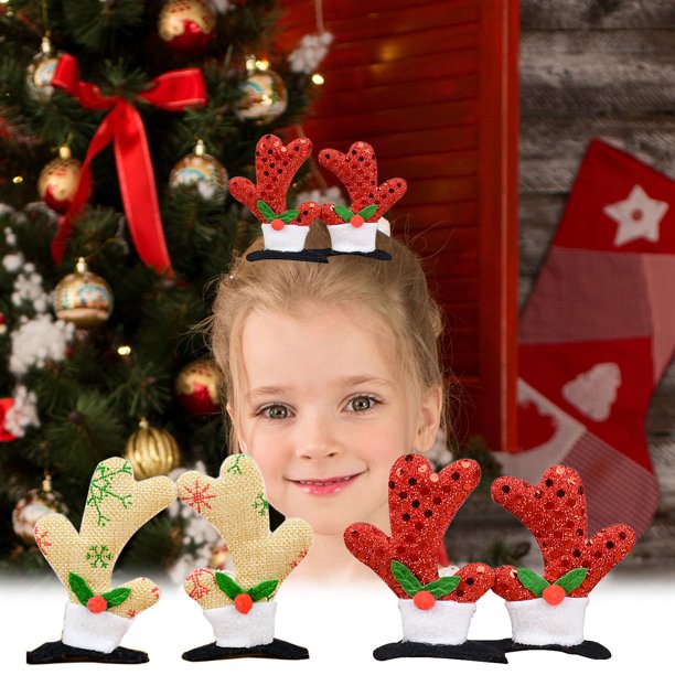 Xihbxyly Ofertas de Almacén En Oferta Pinza para El Pelo con Forma de Copo de Nieve y Diamantes de Agua para Navidad, Pinza para El Pelo Dulce y Que No Daña, Pinza para El Pelo Lateral de Princesa, A