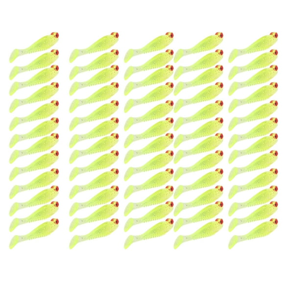 Señuelo de pesca, 50 unidades/bolsa, señuelos de pesca artificiales, Swimbait, señuelos artificiales, durabilidad mejorada