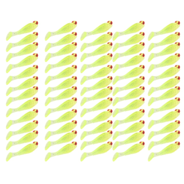 Señuelo de pesca, 50 unidades/bolsa, señuelos de pesca artificiales, Swimbait, señuelos artificiales, durabilidad mejorada