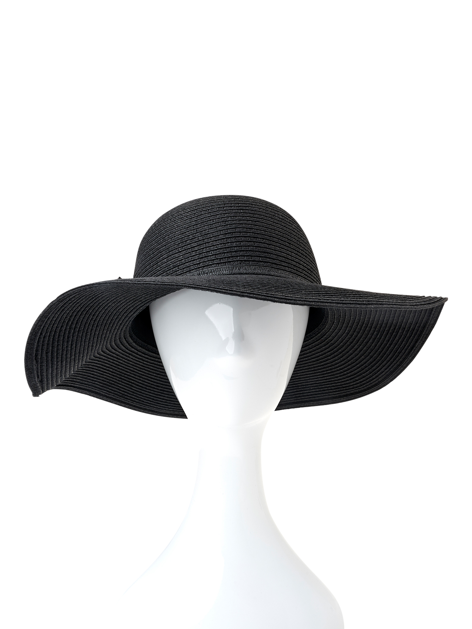 Time and Tru Women's Straw Floppy Hats, 2-Pack - image 5 of 5