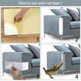 thumbnail image 4 of LAMIRO Anti Cat Scratch Furniture Protectors from Cats, Cat Scratch Deterrent Tape, Corner Couch Protector for Cats, Double Sided Sofa Anti Scratching Sticky Tape, 2pcs, 4 of 4