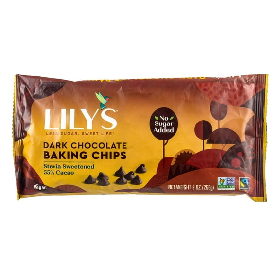 Lily's Dark Chocolate Chips- 9 Oz (3 Pack) VBNDF
