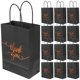 thumbnail image 4 of 25pcs Black Kraft Paper Gift Bags with Handles, Thank You Printed Decorative Party Favor Bags for Wedding, Birthday, and Holiday Presents, Treats, 4 of 5
