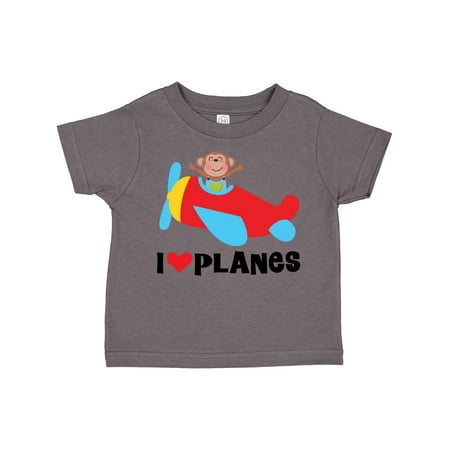 

Inktastic Airplane I Love Planes Gift Toddler Boy Girl T-Shirt