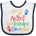 thumbnail image 3 of Inktastic My Mimi and Grandpa Love Me Boys or Girls Baby Bib, 3 of 4