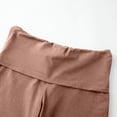 thumbnail image 4 of Womens Pants Summer Lightweight Low Waist Flared Jeans Casual Sports Solid Coffee M, 4 of 5