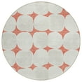 thumbnail image 2 of Addison Rugs Chantille Indoor/Outdoor Transitional Circles Salmon Washable Round Rug, 8' x 8', 2 of 6