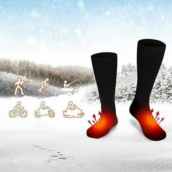 Electric Heated Socks Battery Powered Thermal Cotton Winter Cold Weather Foot Warmer For Hiking Hunting Ice Fishing