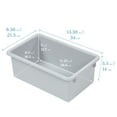 thumbnail image 2 of ECR4Kids Cubby Storage Plastic Bin with Lids, Multipurpose Organization, Light Grey, 10-Piece, 2 of 9