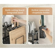 Dish Drying Rack- Space-Saving Dish Rack, Dish Racks for Kitchen Counter, Stainless Steel Kitchen Drying Rack with a Cutlery Holder,12''W x 17''L, Black