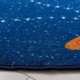 thumbnail image 3 of SAFAVIEH Kids Playhouse Solar System Machine Washable Area Rug, Navy/Gold, 6'7" x 6'7" Round, 3 of 8