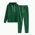 thumbnail image 2 of Towmus Womens 2 Piece Set Casual Tracksuit Running Sportswear Fashion Long Sleeve Pullover Tops Hoodies Sweatshirt Fall Winter Sets, 2 of 9