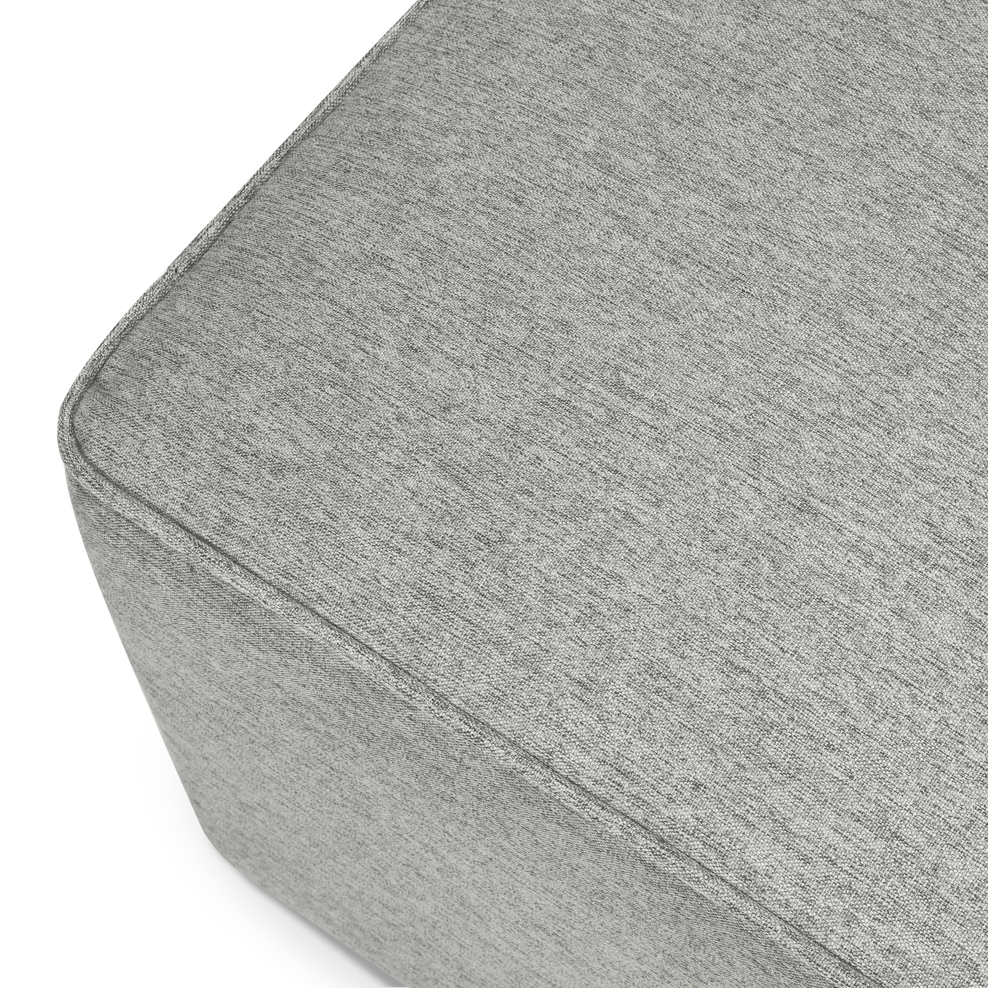 Davinci Universal Gliding Ottoman, Frost Grey