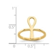 thumbnail image 4 of 14K Yellow Gold Polished Ankh Egyptian Cross Ring, 4 of 4