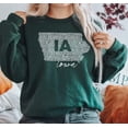 thumbnail image 6 of IOWA MAP Graphic Unisex Fleece Pullover, 6 of 9