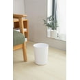 thumbnail image 3 of Grey Label White  Waste Can, Round Plastic Bathroom Trash Bin, Garbage Can & Wastebasket, 3 of 7