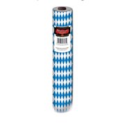 S57935AZ2 Plastic Table Cover Rolls 2 Piece Oktoberfest Party Supplies, Tableware Decorations, 40" x 100', Blue/White