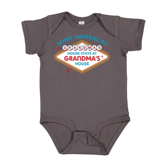 Inktastic Las Vegas Stays at Grandma's Boys or Girls Baby Bodysuit