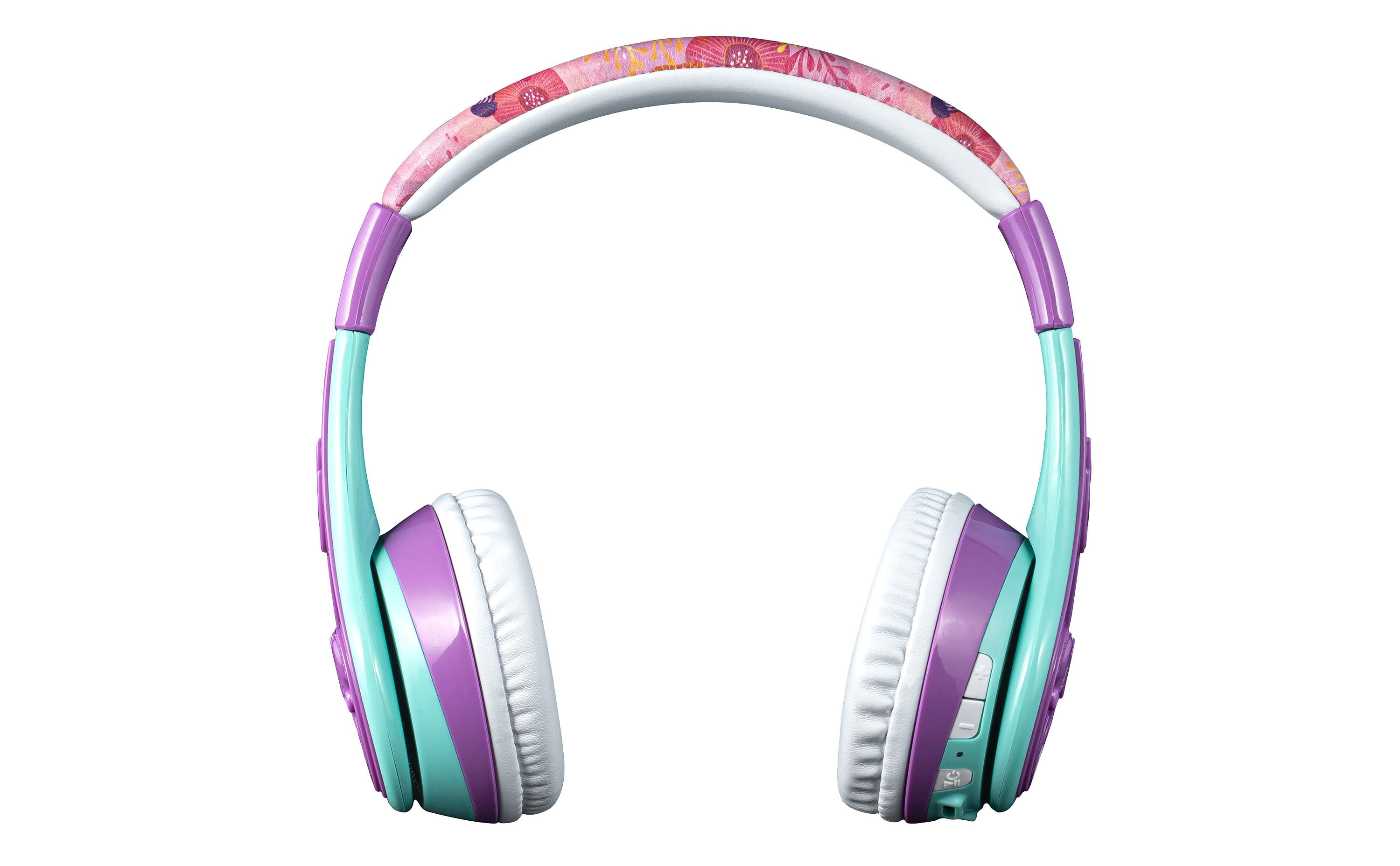 eKids The Little Mermaid Bluetooth Headphones for Kids, Wireless Headphones with Microphone Includes Aux Cord, Volume Reduced Kids Foldable Headphones for School, Home, or Travel